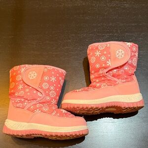 Pink Kids Snow Boots Size 13